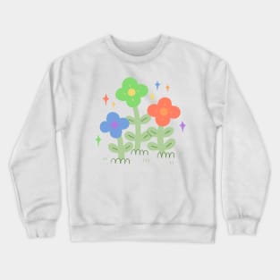 Rainbow Pride Flowers Crewneck Sweatshirt